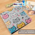 thumbnail image 4 of FORMRS 3 Ring Photo Album 4"x6" Self Adhesive Large Capacity PU Leather Cover, Cute Cat Pattern, 4 of 8