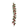 thumbnail image 2 of Dserfhy 3.2FT Red Berry Christmas Garland with Green Leaves Artificial Christmas Garland Fireplace Table Centerpiece for Winter Holiday Decor, 2 of 8