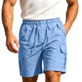 thumbnail image 3 of Zeliretfy Mens Shorts Cargo Shorts Classic Loose Casual Wear With Pockets And Denim Shorts Hip Hop Cropped Jeans Work Shorts with Cargo Pockets Authentics Classic Relaxed Fit Five Pocket Cargo Short, 3 of 8