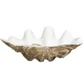 thumbnail image 6 of DecMode 11" Round Shell Polystone Decorative Bowl with White Interior, 6 of 7