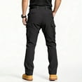 thumbnail image 5 of ASDFVBKG Men's Tactical Pants Dressy Waterproof Outdoor Work Ripstop Stretch Pants with Multi-Pockets Cargo Loose Lightweight Solid Color Pant Black M, 5 of 9