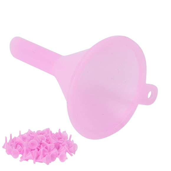 Small Dispensing Funnel, Small Separatory Funnel Essential Oil Perfume Powder 100Pcs Sand Art Multifunction For Perfume Sample Making Pink