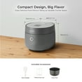 thumbnail image 6 of CUCKOO Micom Rice Cooker 3-Cup Uncooked / 6-Cup Cooked with Nonstick Inner Pot, Small Rice Maker with 8 Menu Options, Fuzzy Logic Technology, Auto Clean, Quick Rice Mode, Gray (CR-0375FG), 6 of 7