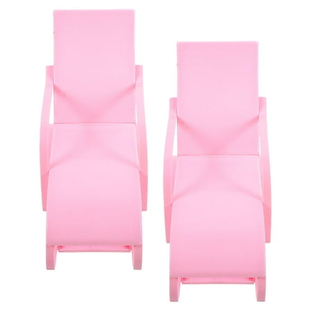 Hemoton 2pcs Doll Beach Chair Model Small Beach Chair Mini Furniture for 11.5inch Doll
