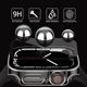 thumbnail image 2 of [2 Pack] Compatible with Apple Watch Screen Protector 44mm Case Hard PC Built-in Tempered Glass Film Anti-Scratch Water-Resistant Bumper Cover for Apple Watch Series SE/6/5/4 (Silver/Black), 2 of 5