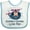 White and Blue, variant on Inktastic Grandma and Grandpa Love Me Boys Boys or Girls Baby Bib