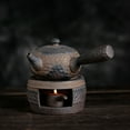 thumbnail image 5 of Coarse Pottery Tea Warming Oven Style Handmade Vintage Tea Warming Teaware Boiling Teapot Ceramic Kung Fu Tea Warming Tea Set, 5 of 5