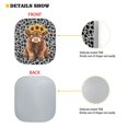 thumbnail image 2 of Jeiento Highland Cow Leopard Car Sun Shade for Windshield Sun Shield for Front Window Blocks UV Rays Soft Heat Reflector-Keep Your Vehicle Cool Car Interior Accessories for Sun Heat, 2 of 7