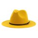 thumbnail image 1 of ¡Rebaja! Sombrero ancho vintage Fdelink para hombre y mujer con hebilla ajustable, estilo Outbacks, de moda (amarillo), 1 of 1