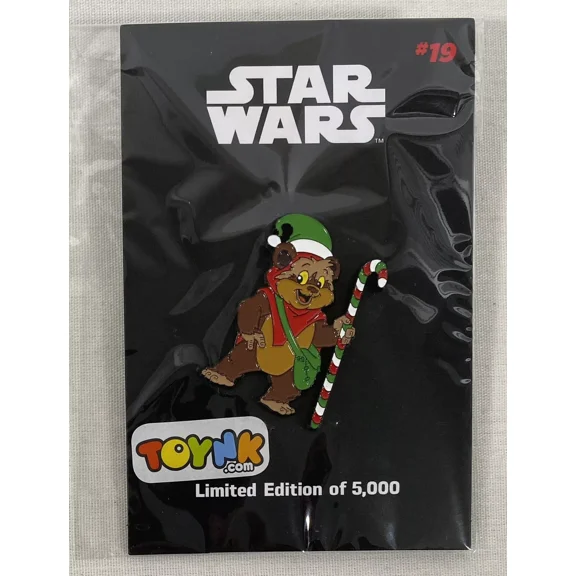 Star Wars Holiday Ewok Wicket Limited Edition Enamel Pin Toynk Exc Christmas #19