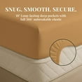 thumbnail image 5 of Sacred Thread Rayon Derived from Bamboo Sheets Twin XL Size, 18'' Deep Pocket Cooling Sheets for Hot Sleepers, 4 PC Cooling Sheets (Twin XL Size) (Gold), 5 of 9