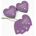 thumbnail image 5 of Inkdotpot 50 Pack Made With Love Wedding Favor Paper Tag Craft Real Silver Foil Hang Tag, 5 of 8