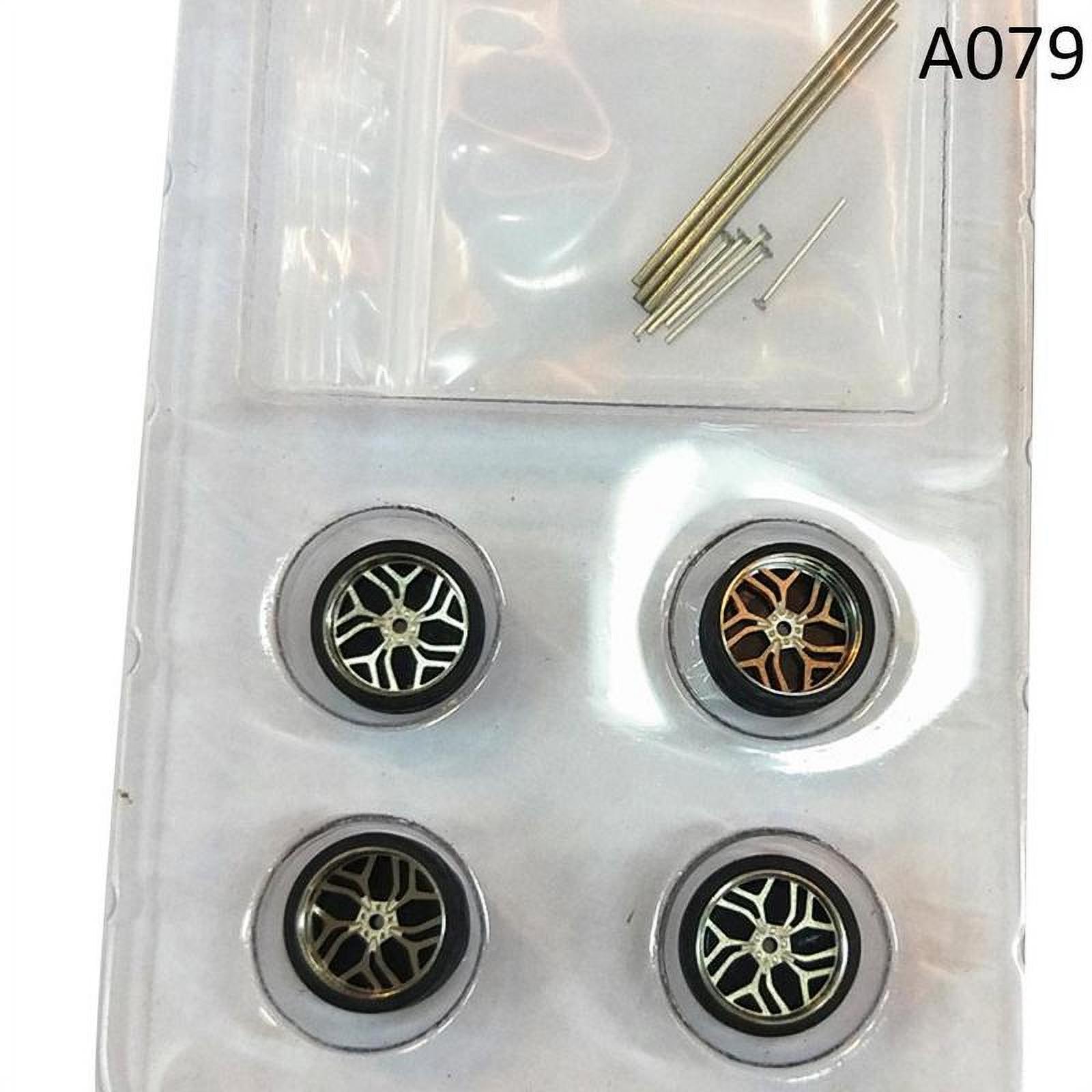 1/64 Scale Alloy Wheels Custom Hot Wheels, Matchbox Rubber Tires High Qua HOT D4T7