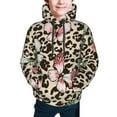 thumbnail image 5 of Kll Unisex Kids Boys Girls Hooded Pocket Pullover Hoodies-Leopard Dots, 5 of 9