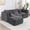 Gray, variant on Aukfa 112" Cloud Sectional Sofa Oversized Modular Boneless Couch Deep Seat Reversible L-Shaped Couch for Living Room, Chenille, Dark Gray