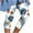 Light Blue, variant on Oalirro Capris for Women Floral Print Light Weight Casual Summer Quick Dry Beach Pants