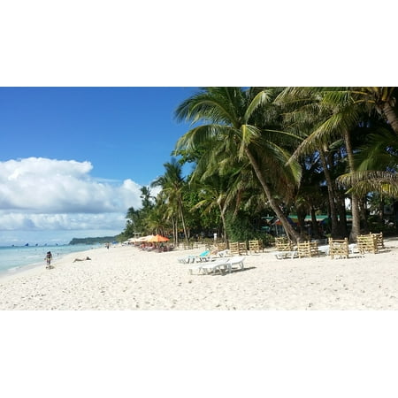 Canvas Print Travel Republic of The Philippines Beach Boracay Stretched Canvas 10 x (Best Way To Travel To Philippines)