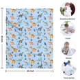 thumbnail image 4 of Blue Dinosaurs Leaves Pattern Blanket,Comfortable Soft Lamb Wool Throw Blanket,All Season,Warm Lightweight Blankets for Sofa Bed Couch Living Room Chair,30"x40", 4 of 4