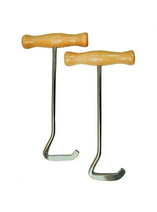 SOUTHWESTERN Boot Hooks Boot Puller for Cowboy Boots, Wood Handles (2 hooks)