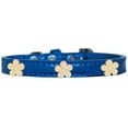 thumbnail image 4 of Dog, Puppy  Pet Designer Croc Widget Collar, "Gold Flowers", 4 of 10