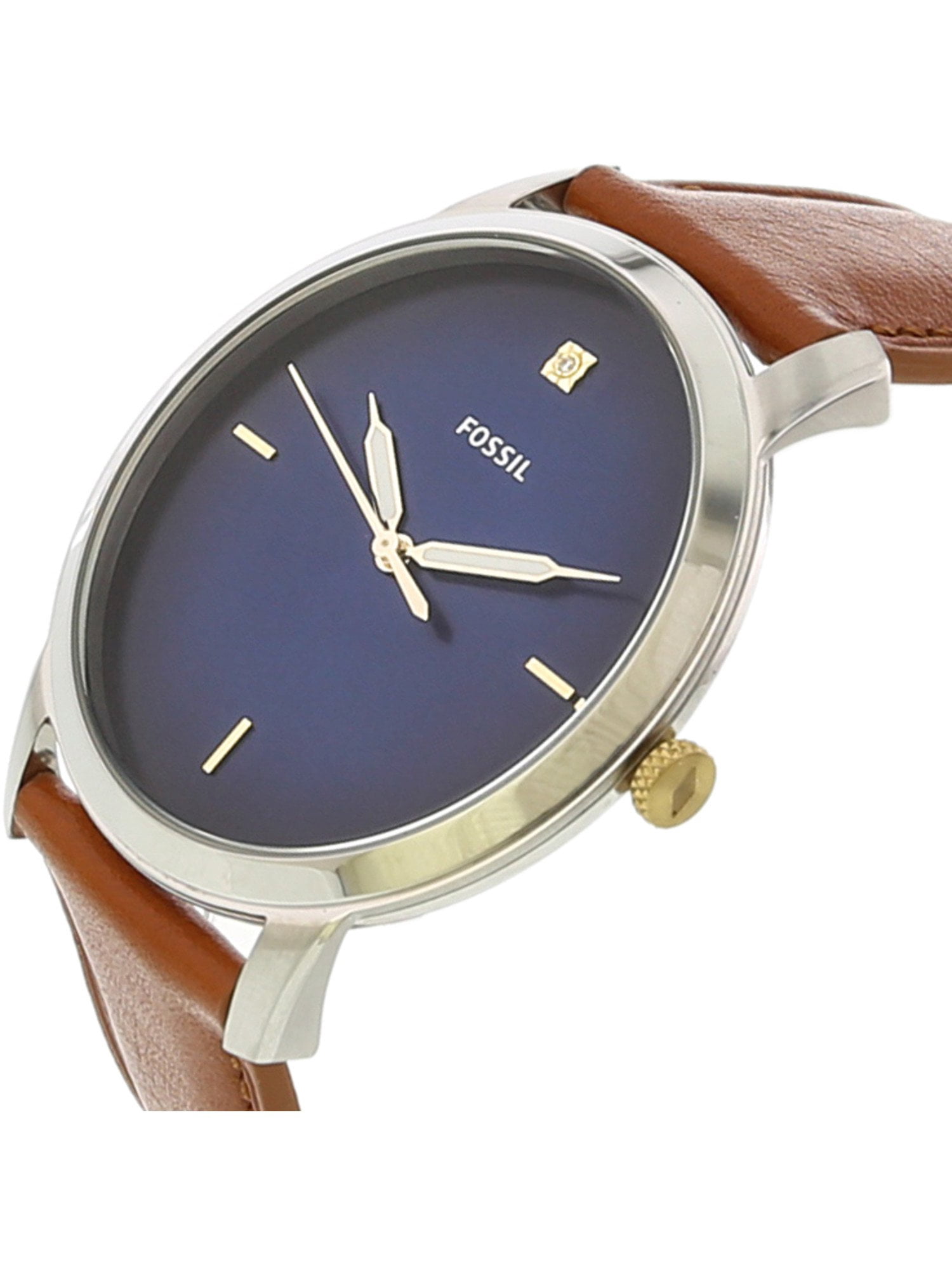 Silver Leather Japanese Quartz Fashion 