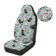 thumbnail image 6 of Garronmavis Dachshund Flower 2 PCS Fluffy Car Seat Covers for Front Seat Cushion Auto Seats Cover Universal fit for SUV Sedan Van, 6 of 7