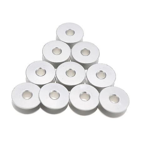 PUMICHA 10 Large Aluminum M Size Bobbins - For Grace Qnique Longarm Quilting Machines