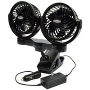 RoadPro 12-Volt Dual Fan with Mounting Clip