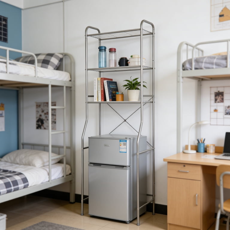 Free Shipping! Mainstays Over the Toilet Steel Storage Shelf Unit