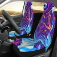 thumbnail image 2 of Vsdgher Swirl Print Blue Purple Automotive Seat Covers for Cars Trucks and SUVs – Car Seat Covers for Truck Seat Protectors Set of 2, 2 of 7