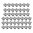 thumbnail image 1 of Rongfmy 45 Pièces Porte-Cartes de Table Porte-Photo pour Baby Shower Numéro de Table Nom Signe Noir, 1 of 7