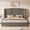 Gray, variant on Hombryzy Queen Size Platform Bed Frame with 65.7" Extra Tall Upholstered Wingback Headboard, Corduroy Black