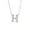 H, variant on Qocolhg Valentine's Day Gift for Girlfriend Wife, Plated DIY Your Name My Last Name 26 English Words And Daughter Necklace, Mother's Day Gift for Mother, Birthday Present for Daughter