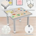 thumbnail image 5 of DOREROOM Kids 3-Piece Multifunction Activity Table and Chair Set, Gray, 5 of 9