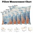 thumbnail image 5 of Throw Pillow Covers, Blue Coastal Jellyfish Decorative Throw Pillow Covers 20x20 Inch, Nautical Sea Beach Starfish Coral Square Linen Pillow Cases for Couch/Living Room/Sofa, 5 of 9