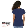 thumbnail image 2 of Grey's Anatomy Signature 2121 2 Pocket Notch Neck Top-Indigo-L, 2 of 7