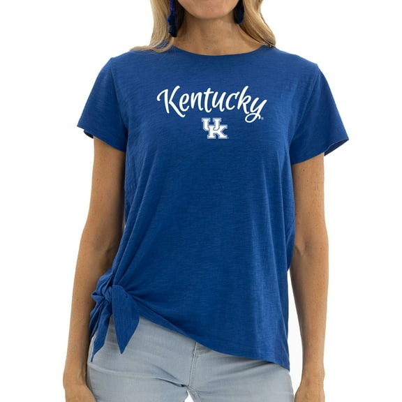 Women's Royal Kentucky Wildcats Sophie Side-Tie T-Shirt