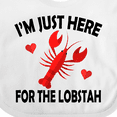 thumbnail image 4 of Inktastic Just Here for the Lobster Boys or Girls Baby Bib, 4 of 4