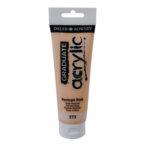 Daler-Rowney Graduate Acrylic, 120ml Tube, Portrait Pink