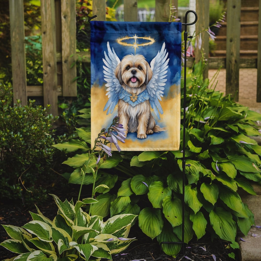 Lhasa Apso My Angel Garden Flag 11.25 in x 15.5 in