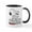 White/Black Inside, variant on CafePress - Happiness Is A Valentine Mugs - 11 oz Ceramic Mug - Novelty Coffee Tea Cup