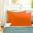 thumbnail image 2 of Unique Bargains Pillowcases 2-Piece Egyptian Cotton Pillow Cover orange Standard, 2 of 8