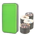 thumbnail image 6 of (2 pack) 96 Capacity CD Case,Green Hard Plastic CD/DVD Holder Portable Wallet, 6 of 10