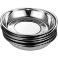 thumbnail image 5 of 12 Piece Durable Round Stainless Steel Dinner Plates 7.75" Dinner Plates Dish, Picnic, Home, Restaurants, 5 of 10