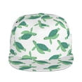 thumbnail image 2 of Fotbe Sea Turtle Flat Bill Visor Cap Classic Snapback Hat Polyester Foam Trucker Hat Trucker Cap Adjustable Baseball Cap, 2 of 9