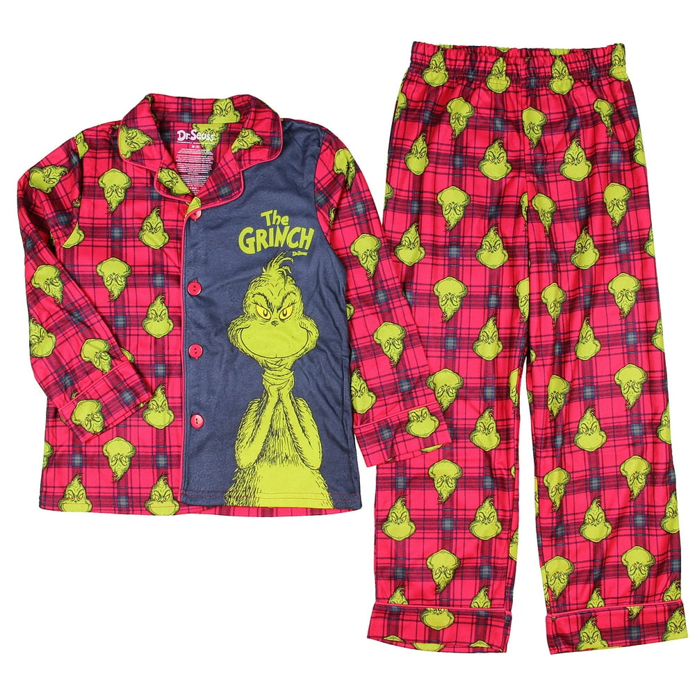 Batman Boys' Dr Seuss How the Grinch Stole Christmas Boys Flannel