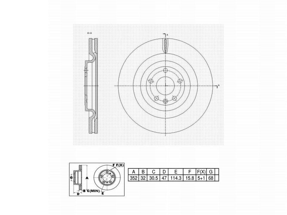 Winstop Brake Rotor, Front WS253143, Ford Explorer 2020-2013
