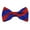 Royal Blue and Red, variant on Royal Blue and Yellow College Stripe Pre-Tied Bow Tie