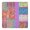Colorful Pioneer Flower, variant on Colorful Pioneer Flower Patchwork Square Fitted Tablecloth with Elastic Edge,Square Table Cover,Washable Elastic Table Cover for Home Kitchen Party Decor 34"x34"