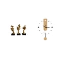 thumbnail image 1 of Estatuas de pensadores,Estatuas de pensadores,esculturas de arte abstracto para mesa,Reloj de pared,Reloj de pared decorativo para baño o dormitorio,Reloj de pared redondo silencioso,sin, 1 of 8